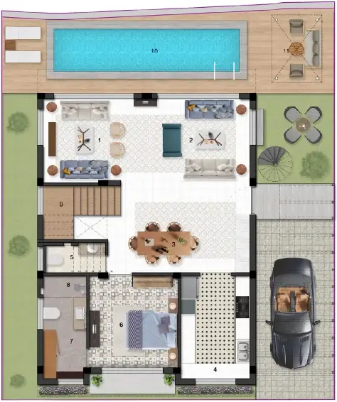 Jet Trinity Tower ground floor plan